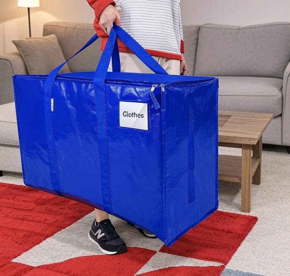 Large Moving Bag 6 Pack-TICONN-with-Strong-Zippers-&-Handles